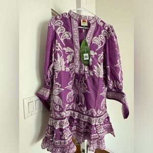 Farm Rio Dress , size M, LILAC SWEET GARDEN
